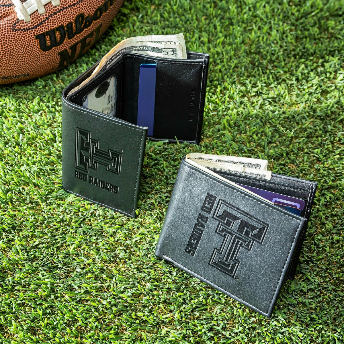 Texas Tech University, Bi-Fold and Tri-Fold Wallet Gift Set, Black