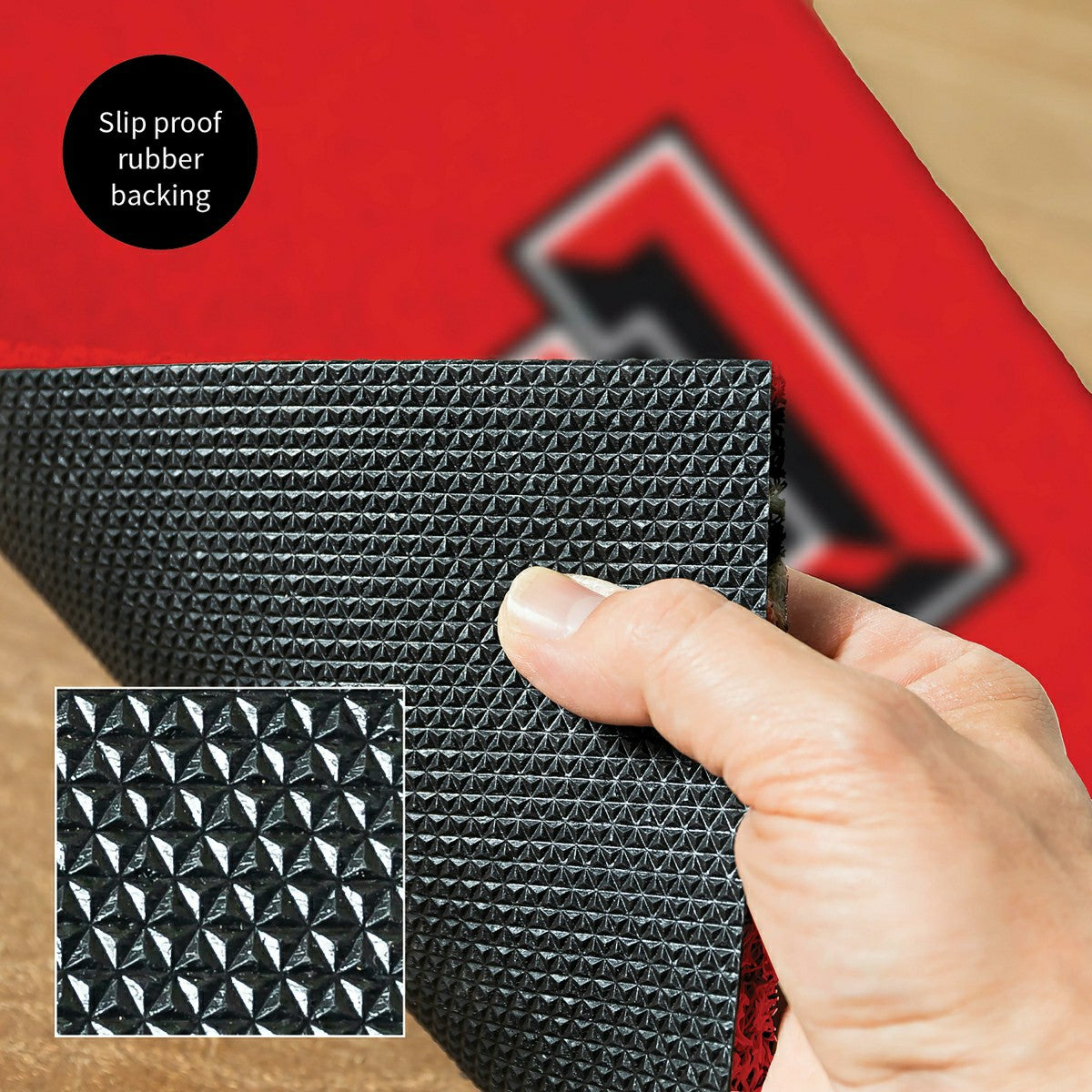 Full Color PVC Mat, 16" x 28", Texas Tech University