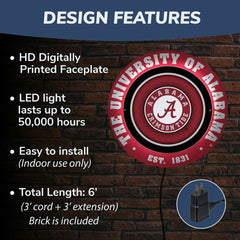 University of Alabama, Metal Lite, Round