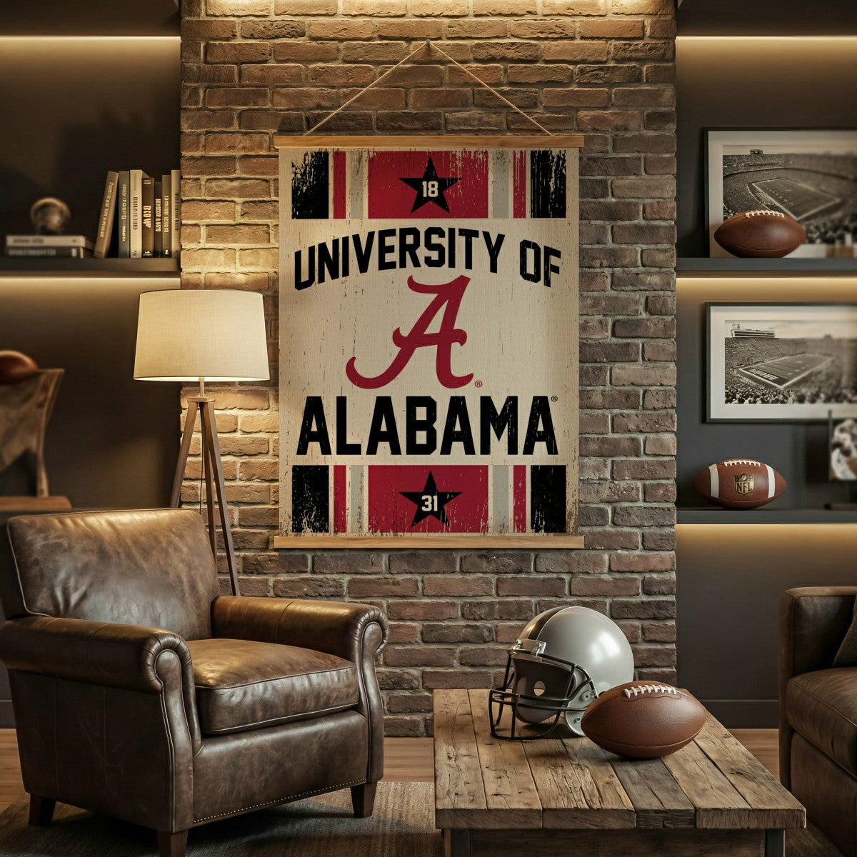 University of Alabama, Canvas Wall Tapestry, Large, 54x36