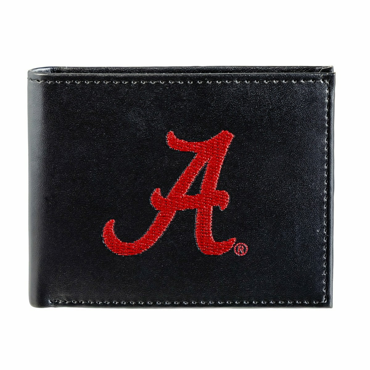 University of Alabama Black Bi-Fold Embroidered Wallet w/ RFID Blocking