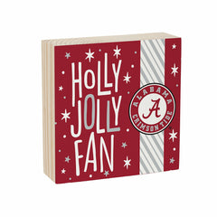 University of Alabama Block, Holiday, 6x6