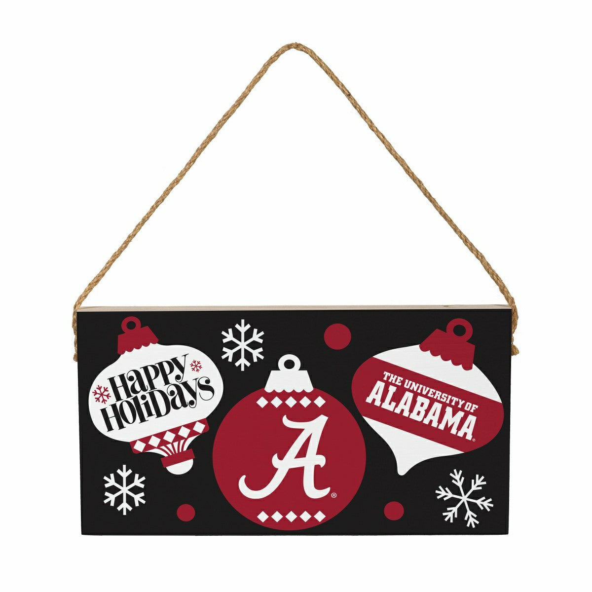University of Alabama Holiday Wood Wall Sign, 6x11
