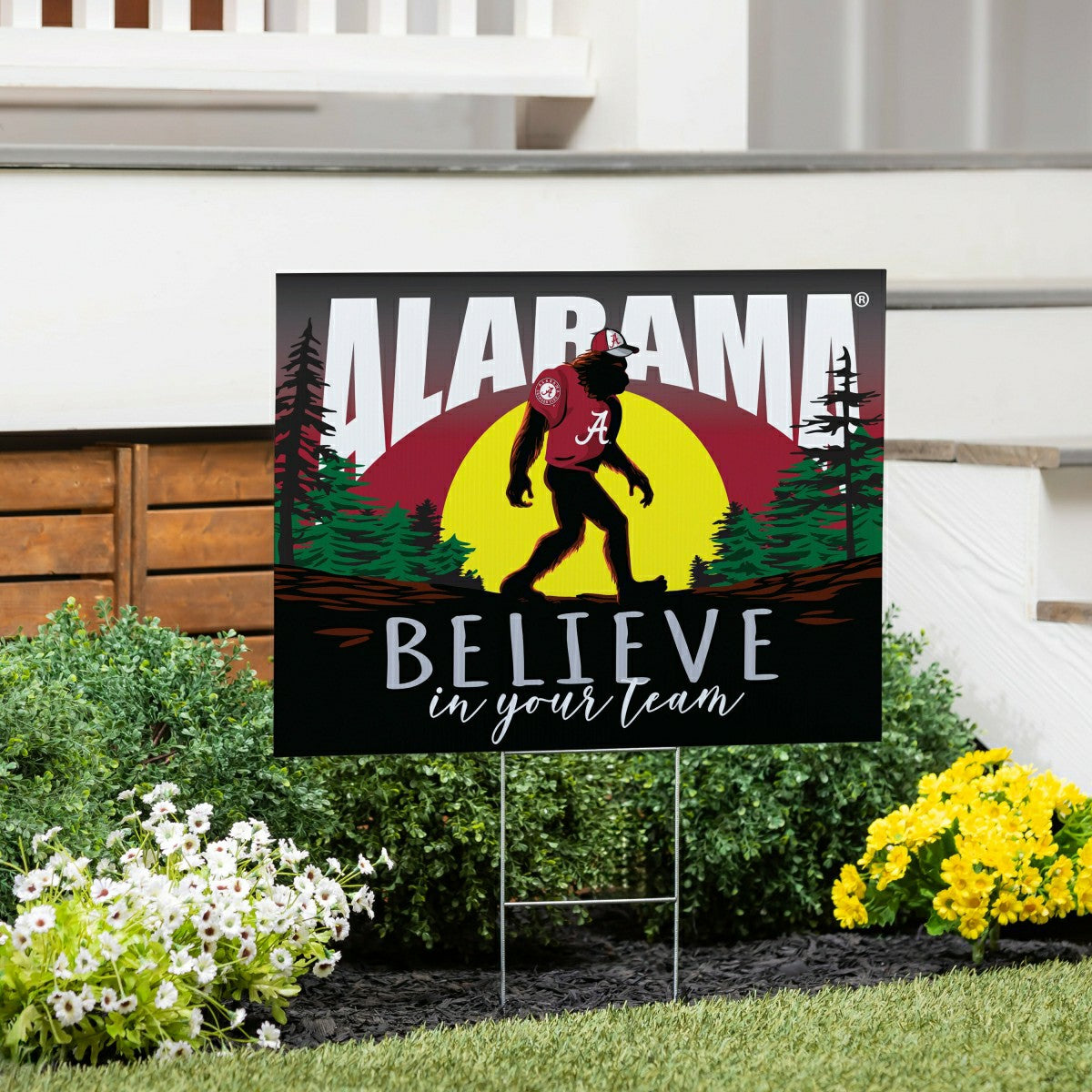 University of Alabama Yard Sign, Bigfoot