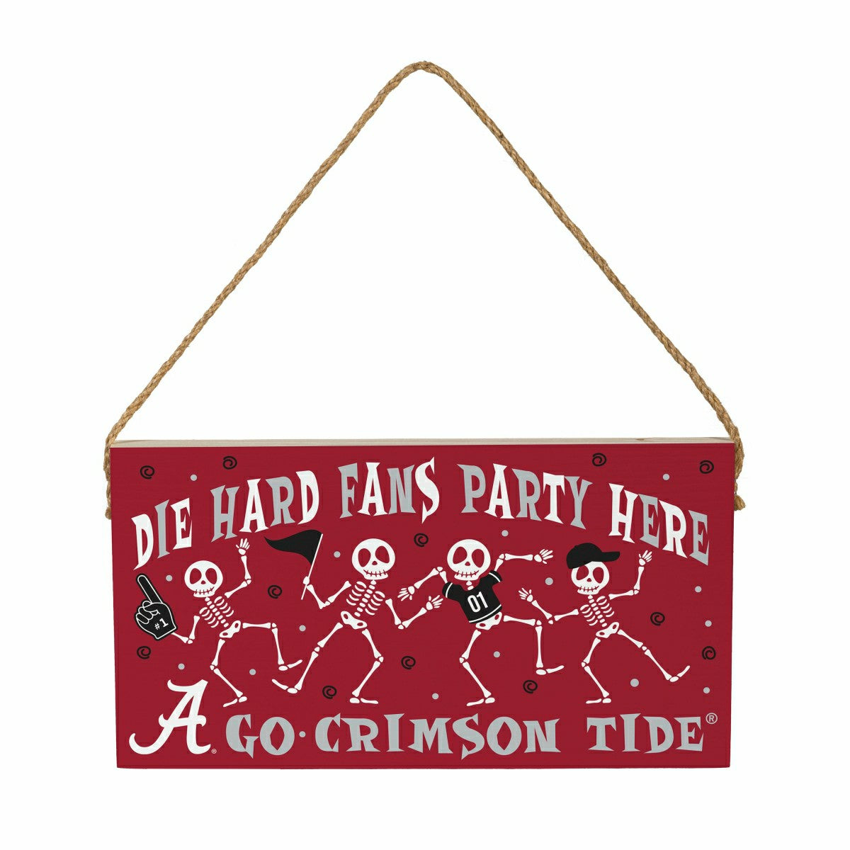 University of Alabama Halloween Wood Wall Sign, 6x11