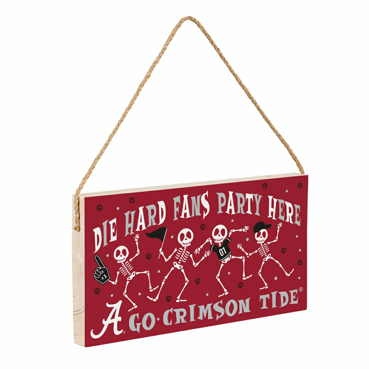 University of Alabama Halloween Wood Wall Sign, 6x11