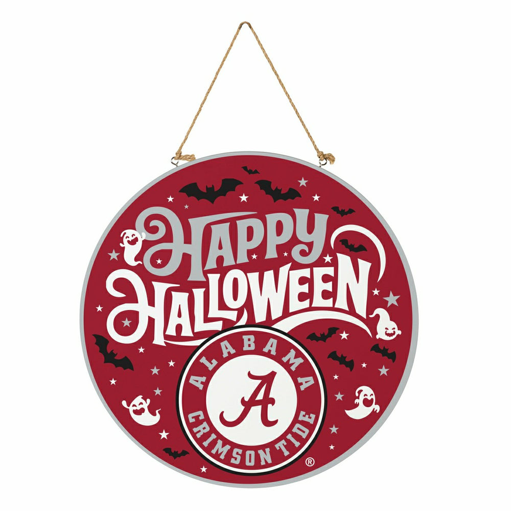 University of Alabama Halloween Round Door Décor with Hanging Rope, 18