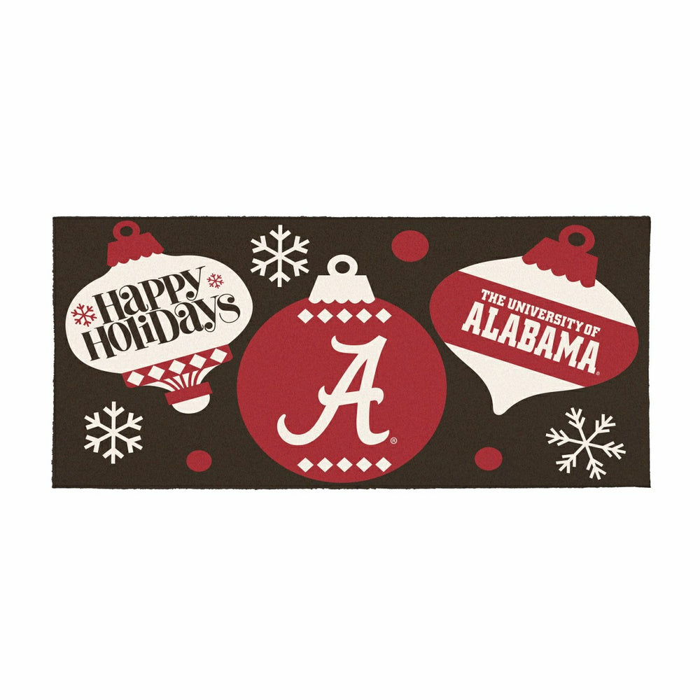 University of Alabama Holiday Flocked Coir Sassafras Switch Mat, 22"x1