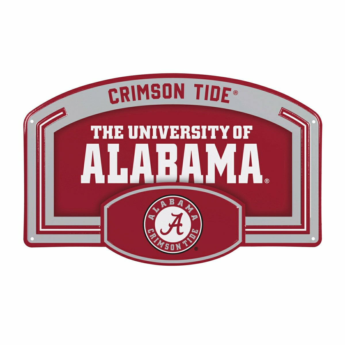 University of Alabama USA Embossed Steel Wall Sign, 11" x 17"