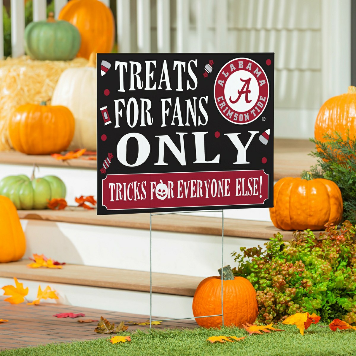 University of Alabama Yard Sign, Halloween Treats for Fans