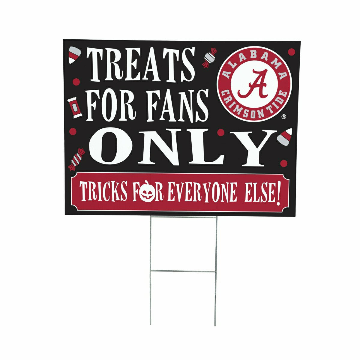University of Alabama Yard Sign, Halloween Treats for Fans