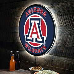 LED Wall Decor, Round, University of Arizona