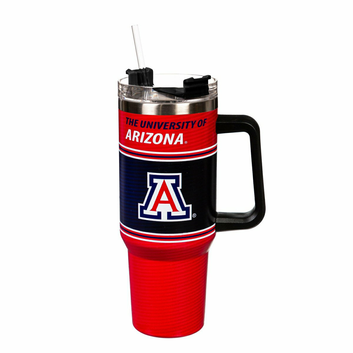 40oz Stainless Steel Canyon Cup w/ Straw, University of Arizona