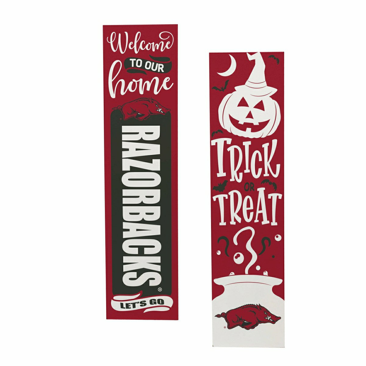 47" Double Sided Leaner, University of Arkansas, Halloween