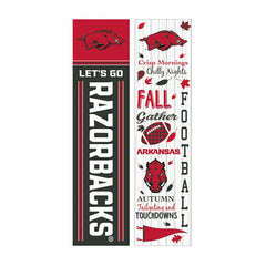 46" Double Sided Leaner, University of Arkansas, Fall Seasonal
