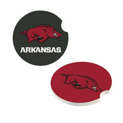 University of Arkansas Car Coaster Set, 2pc