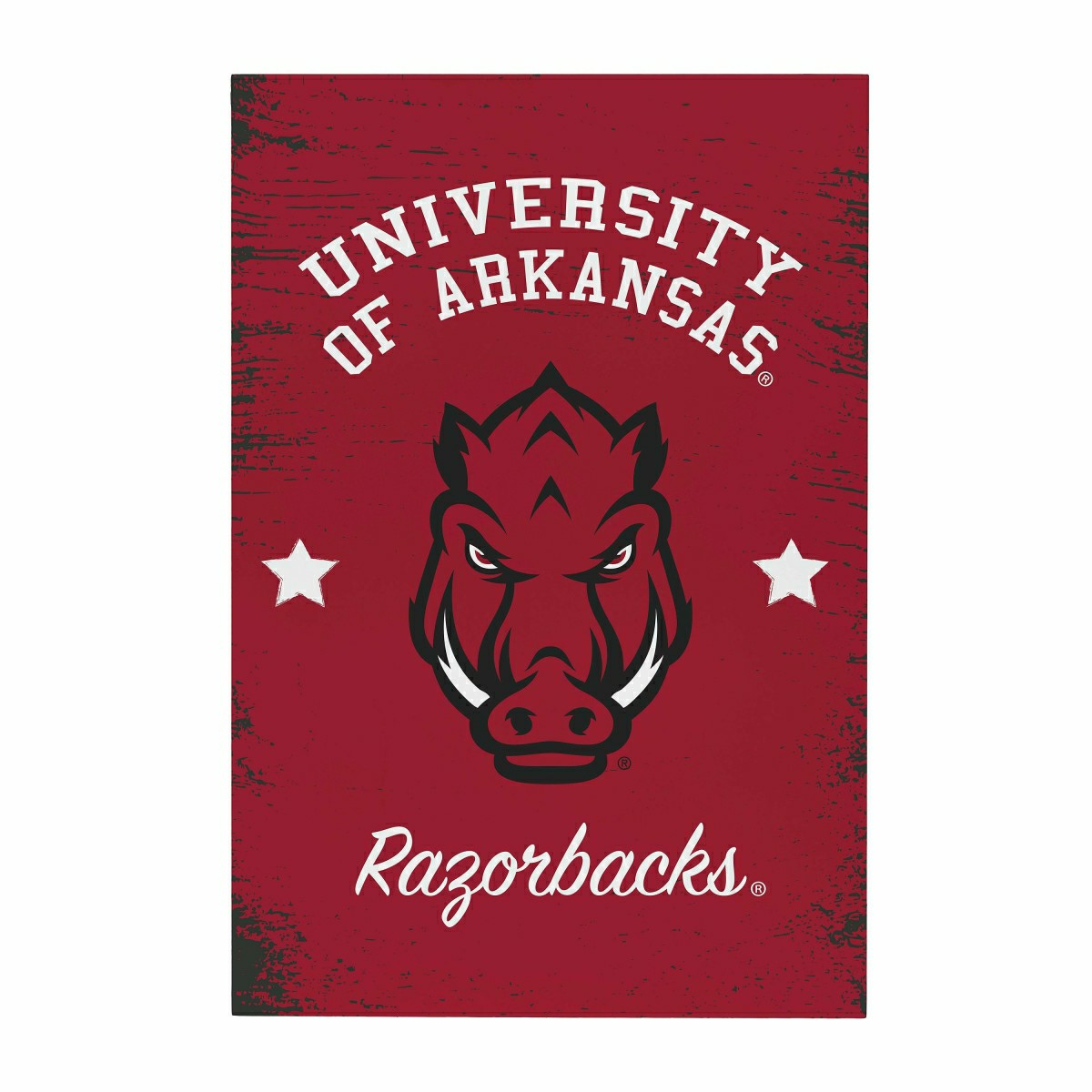 University of Arkansas Wood Wall Sign, 16x24