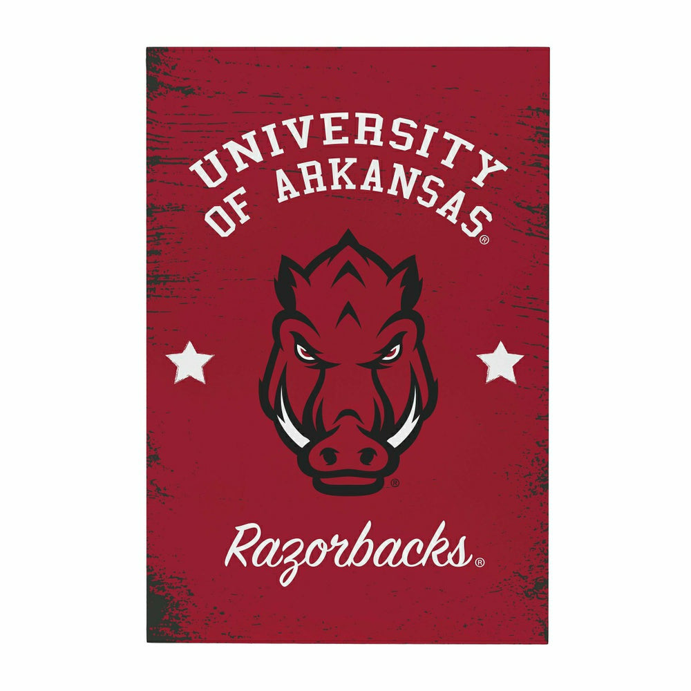 University of Arkansas Wood Wall Sign, 16x24