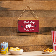 University of Arkansas Wood Wall Sign, 6x11