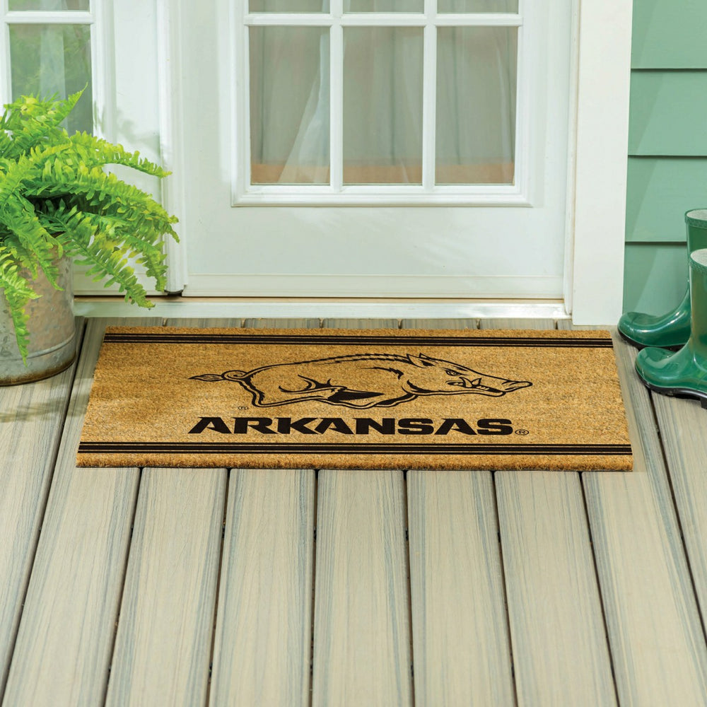 University of Arkansas Large One Color Coir Mat, 36"x24"