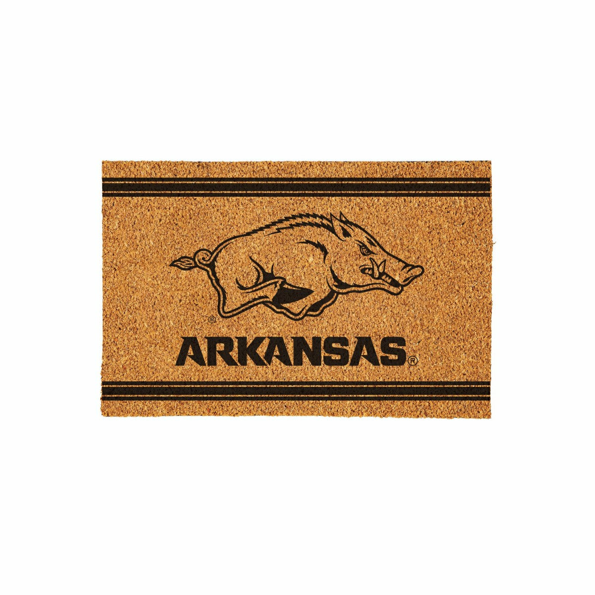 University of Arkansas Large One Color Coir Mat, 36"x24"