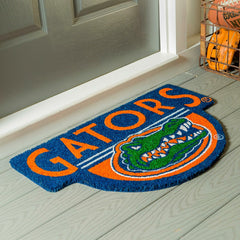 NCAA Team Shaped Coir Door Mat, Florida Gators