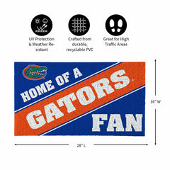 University of Florida, PVC Mat COLOR, Home of a Fan
