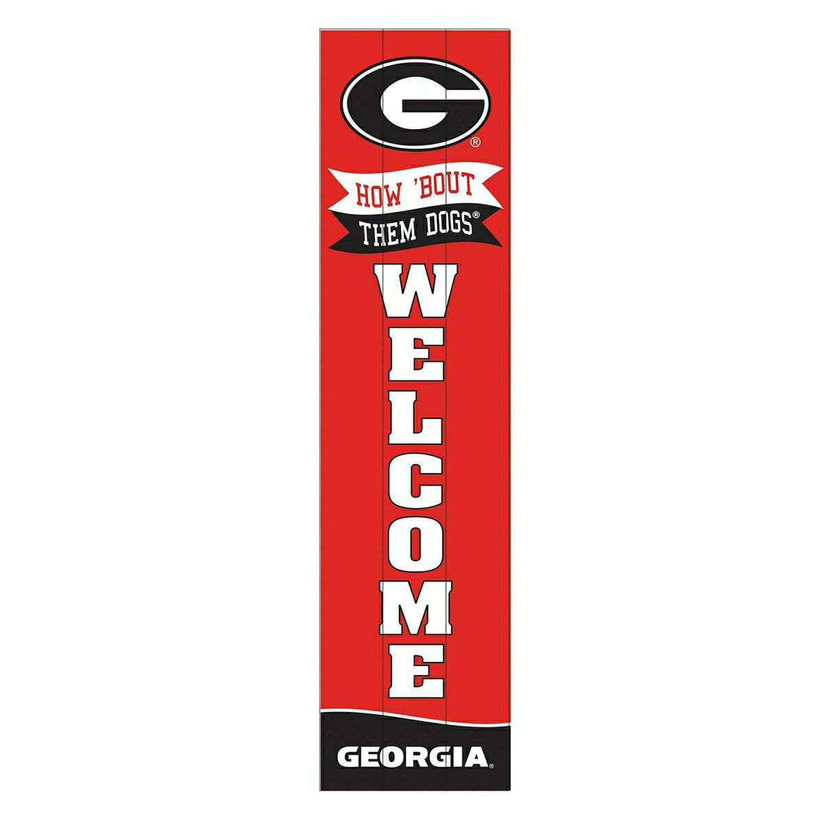 University of Georgia Large Single Sided Leaner, 46"