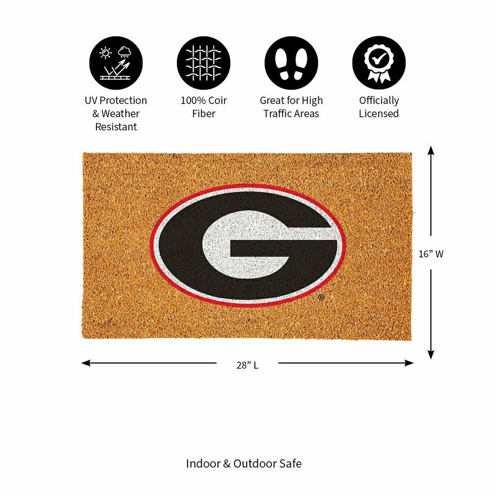 Coir Mat, 16"x28", University of Georgia