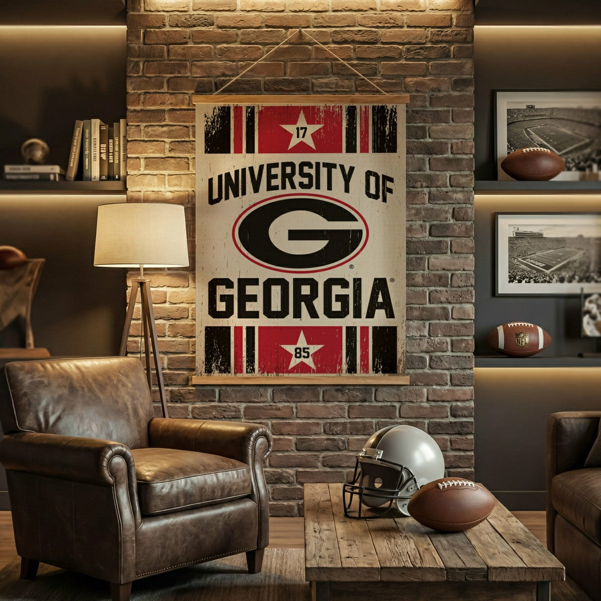 University of Georgia, Canvas Wall Tapestry, Large, 54x36