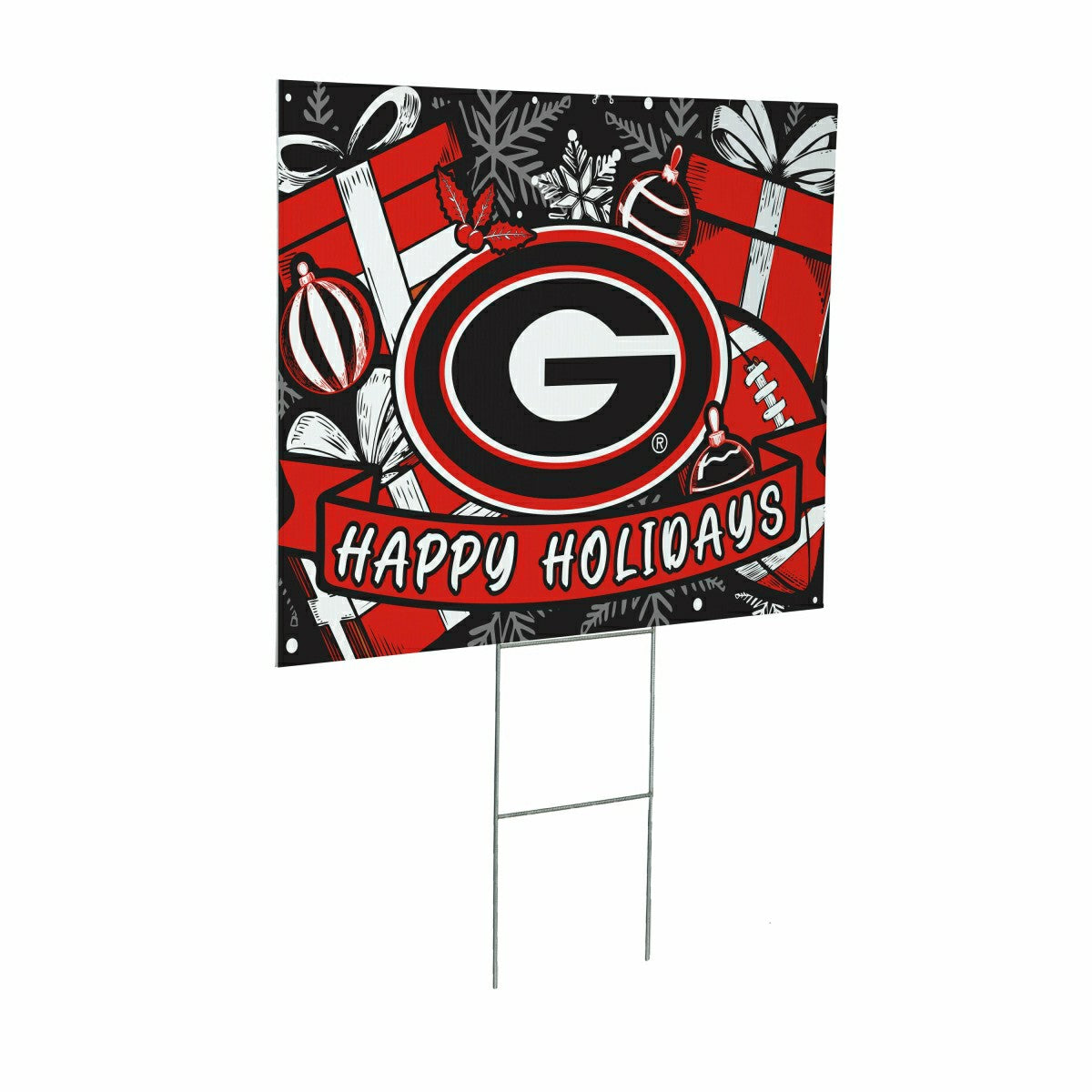 University of Georgia Yard Sign, Holiday