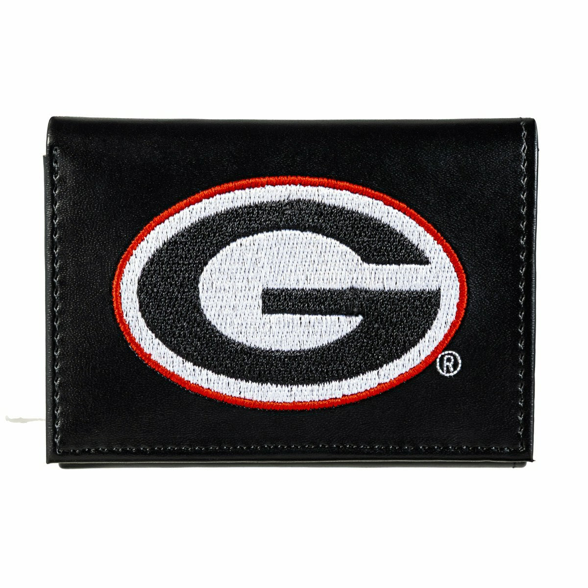 University of Georgia Black Tri-Fold Embroidered Wallet w/ RFID Blocki