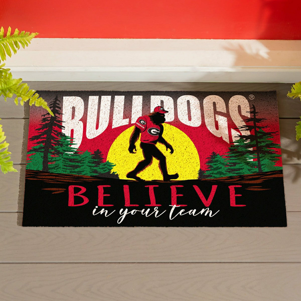 University of Georgia Bigfoot PVC Mat, 28"x16"