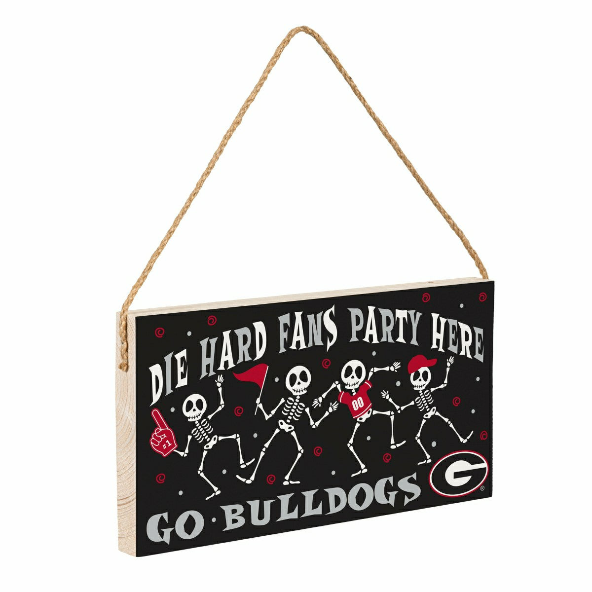 University of Georgia Halloween Wood Wall Sign, 6x11
