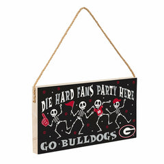 University of Georgia Halloween Wood Wall Sign, 6x11