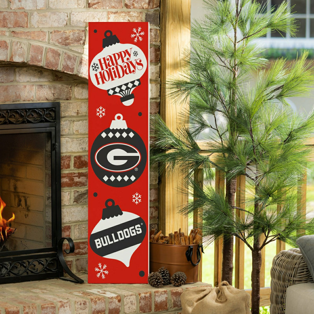 47" Double Sided Leaner, University of Georgia, Christmas