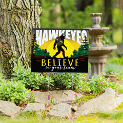 University of Iowa Yard Sign, Bigfoot