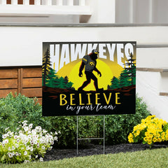 University of Iowa Yard Sign, Bigfoot