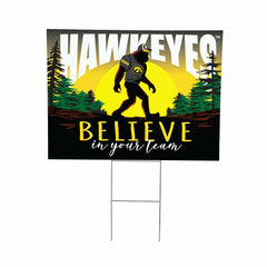 University of Iowa Yard Sign, Bigfoot