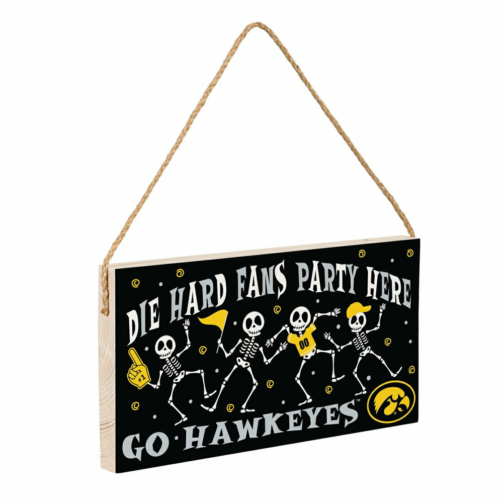University of Iowa Halloween Wood Wall Sign, 6x11