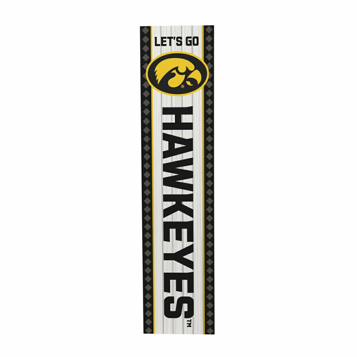 47" Double Sided Leaner, University of Iowa, Christmas