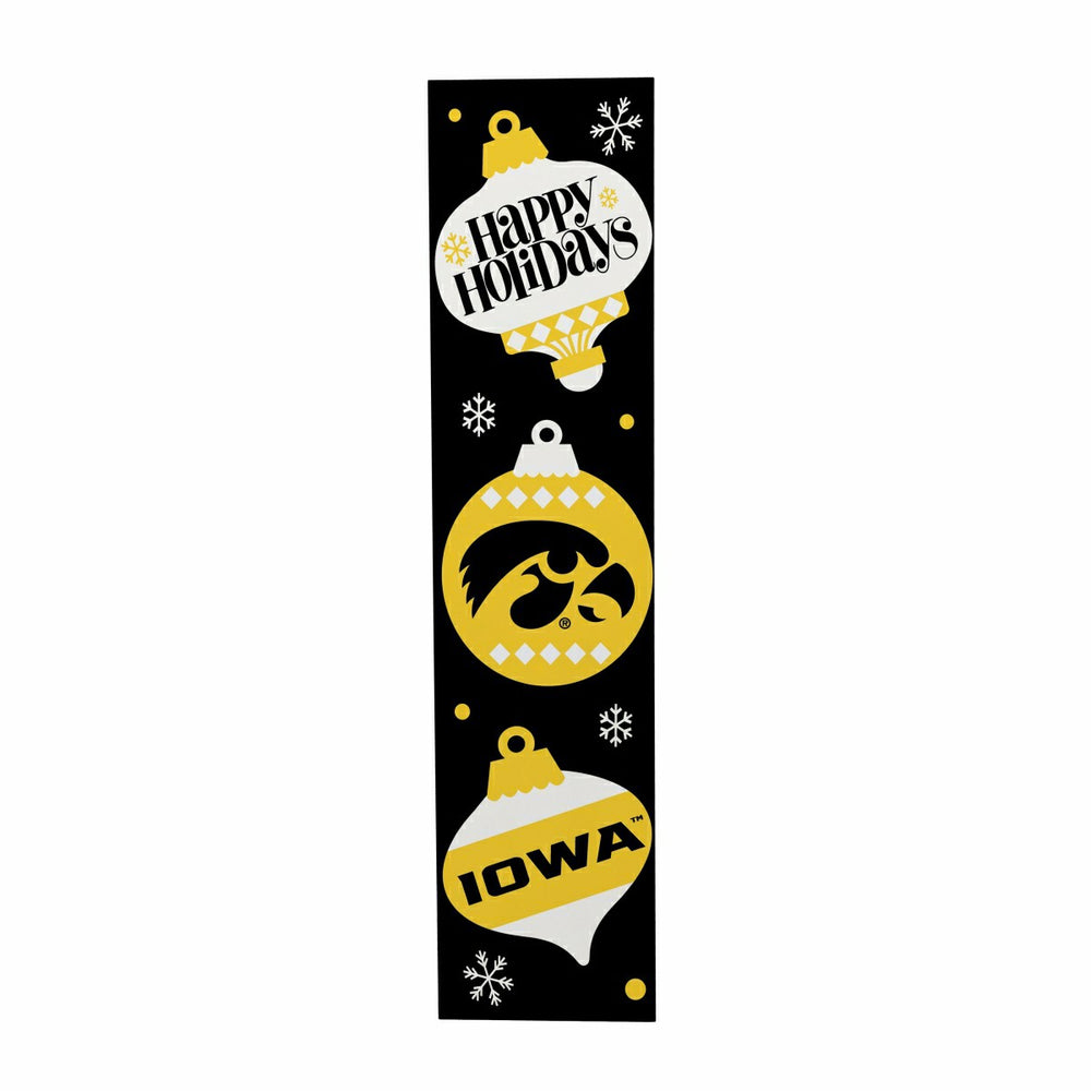 47" Double Sided Leaner, University of Iowa, Christmas