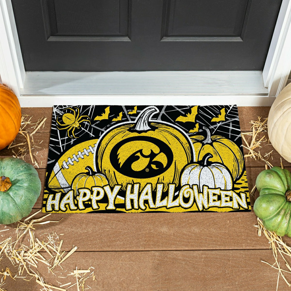 University of Iowa Halloween PVC Mat, 28"x16"