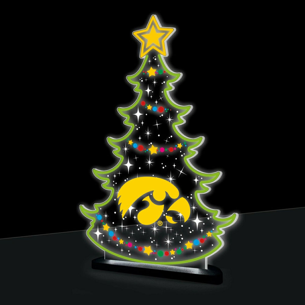 University of Iowa College Holiday Tree Desklite LED Decor