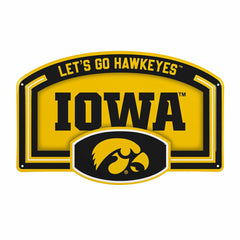 University of Iowa USA Embossed Steel Wall Sign, 11" x 17"