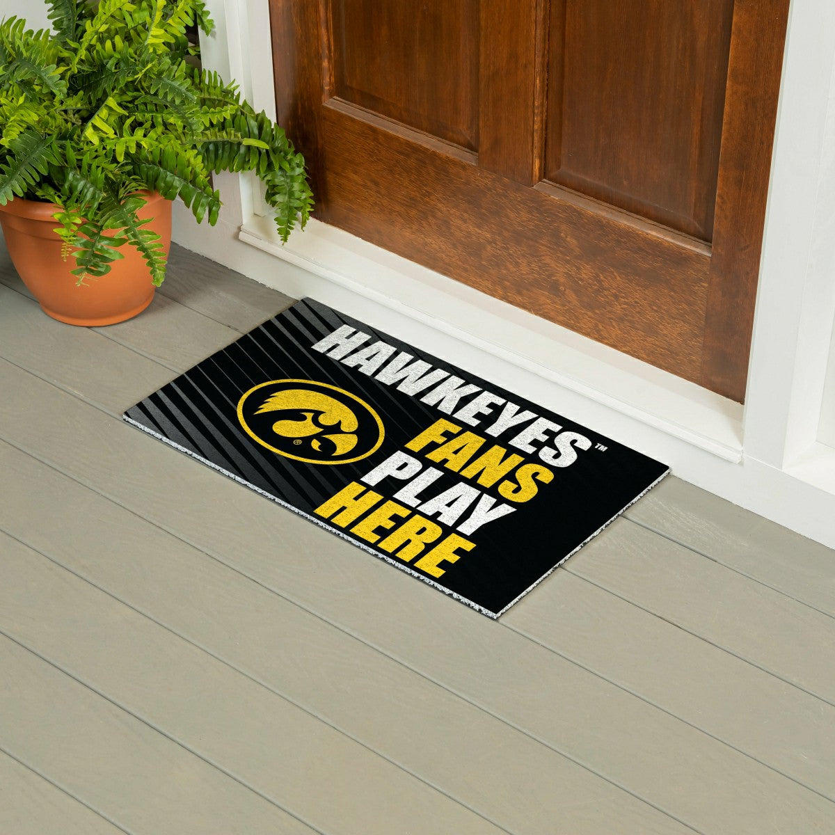University of Iowa Fan Mat, 28"x16"