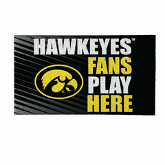 University of Iowa Fan Mat, 28"x16"