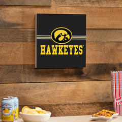 University of Iowa Wood Wall Sign, 12x12