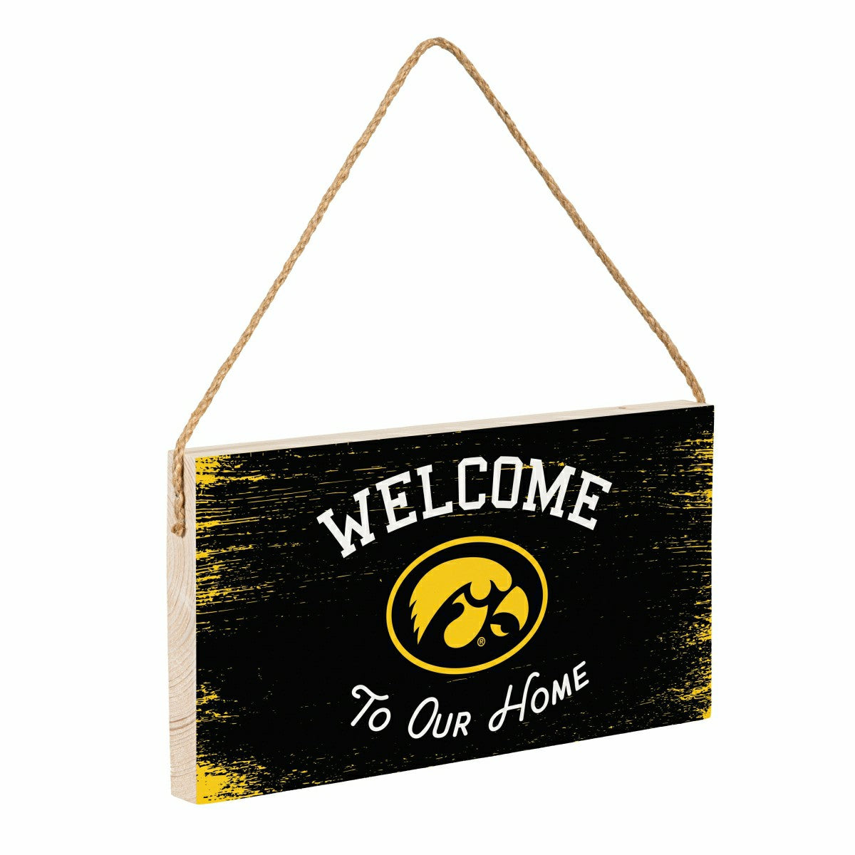 University of Iowa Wood Wall Sign, 6x11