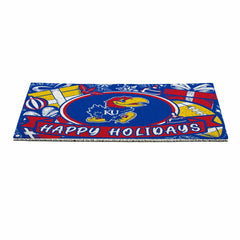University of Kansas Holiday PVC Mat, 28"x16"